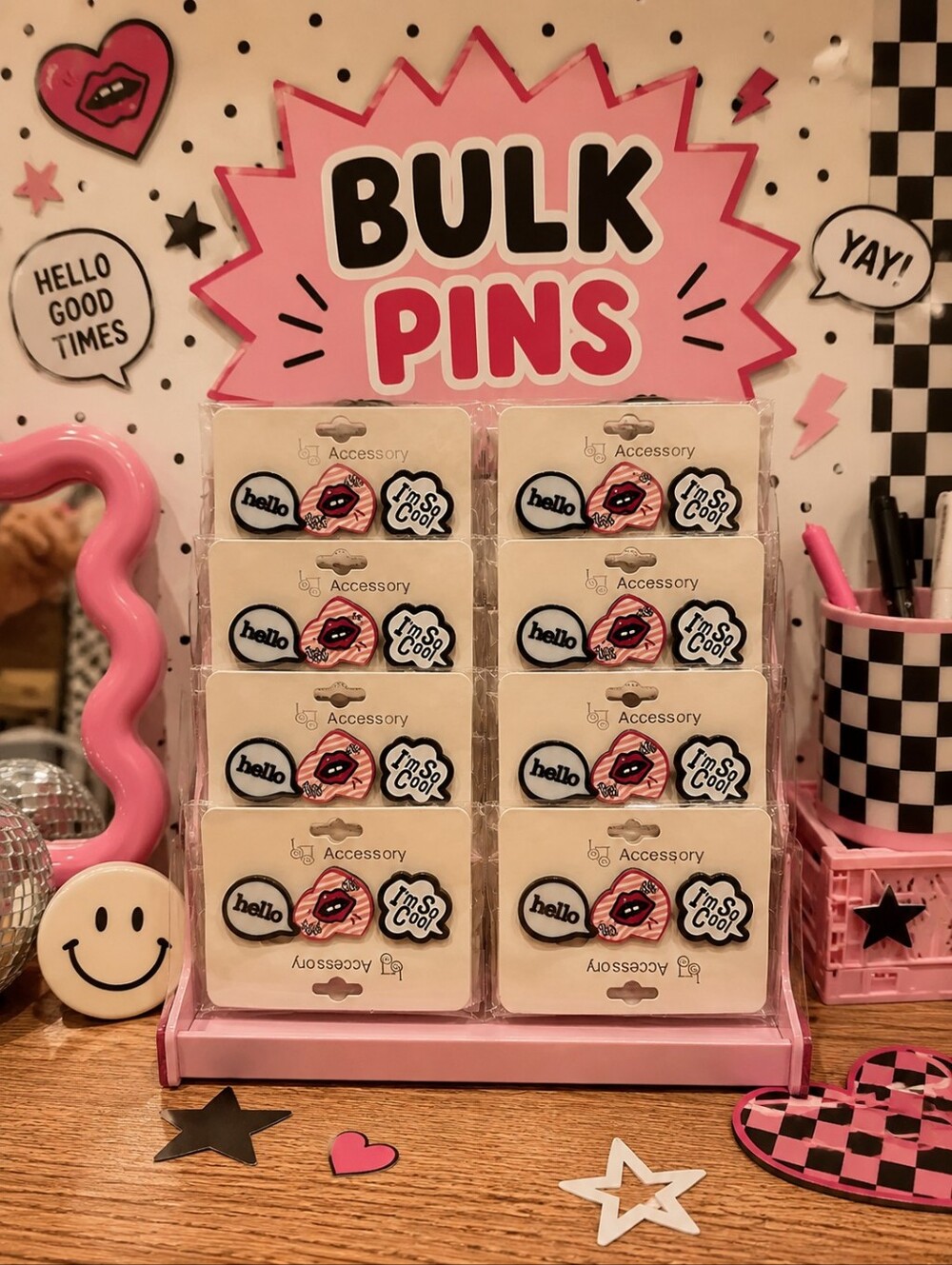 BULK Novelty Pins Set Of 12 With 3 Pins Per Card
